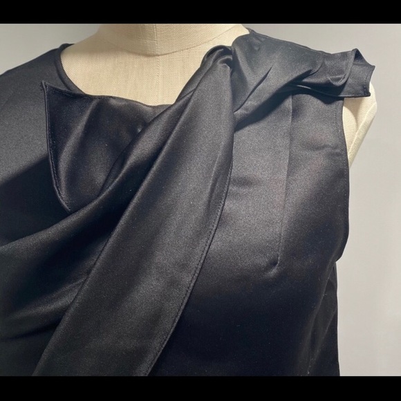 Erin Fetherston (Anthro) Dressy Navy Crop Top - Picture 2 of 9